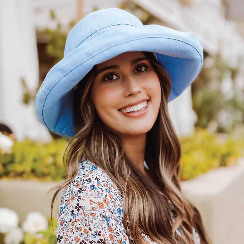 Chapeaux Été | Chapeaux Femme^Scala Chapeau Été Pliable Bari bleu moyen
