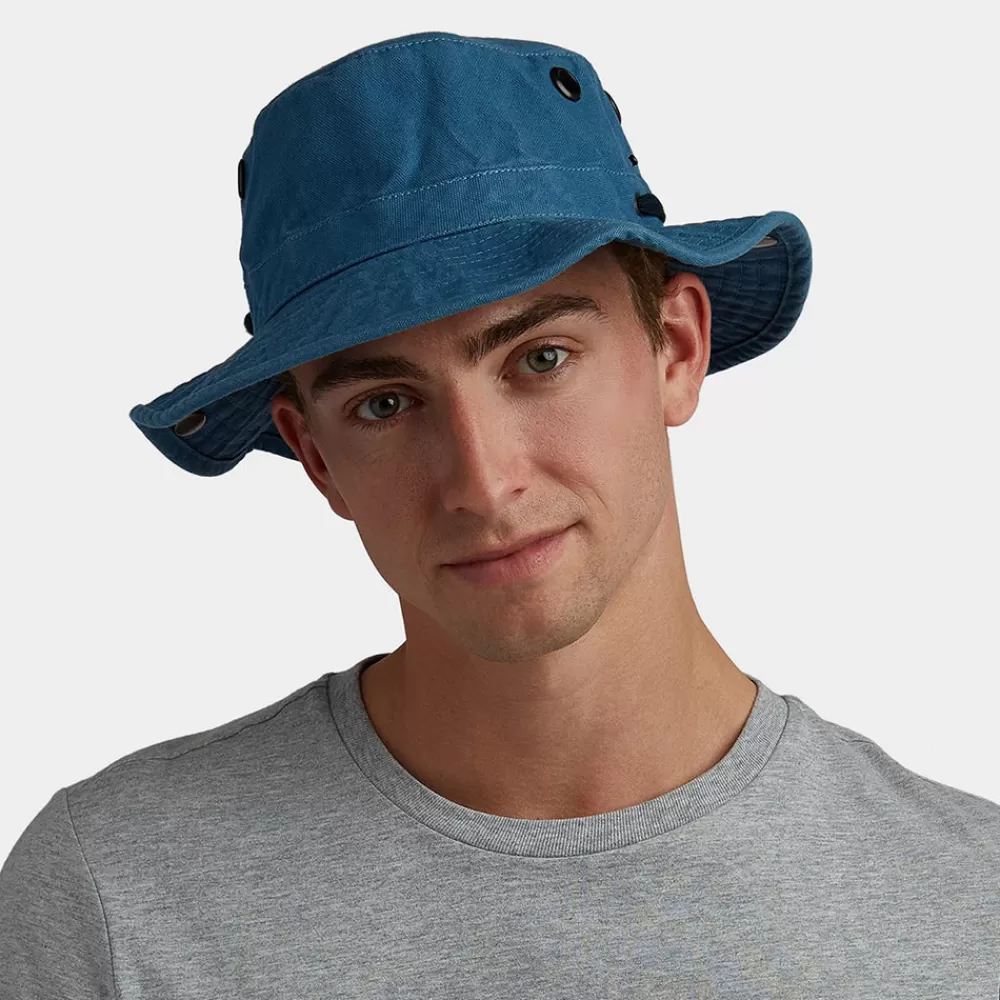 Chapeaux De Pluie | Chapeaux Été^Tilley Chapeau Été Pliable T3 Wanderer bleu denim