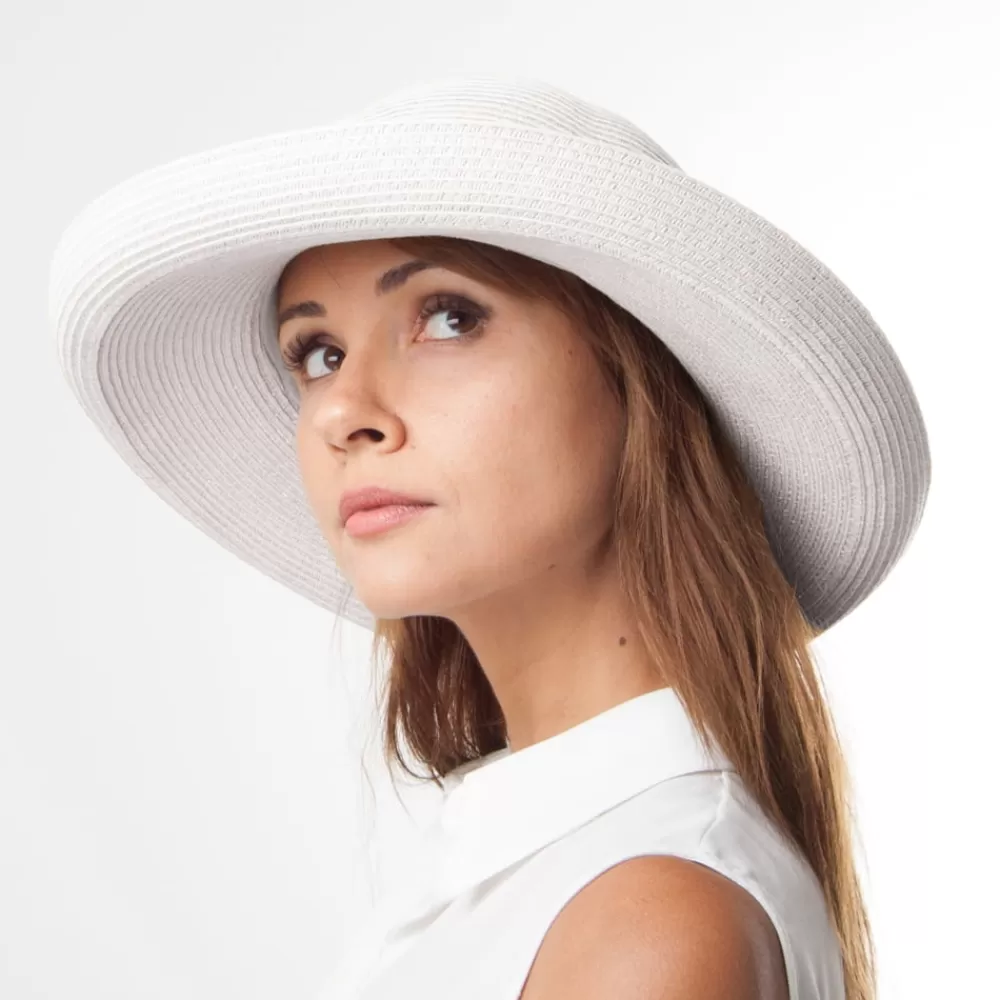 Chapeaux Été | Chapeaux De Paille^sur la tête Chapeau Été Pliable Traveller blanc SUR LA TÊTE