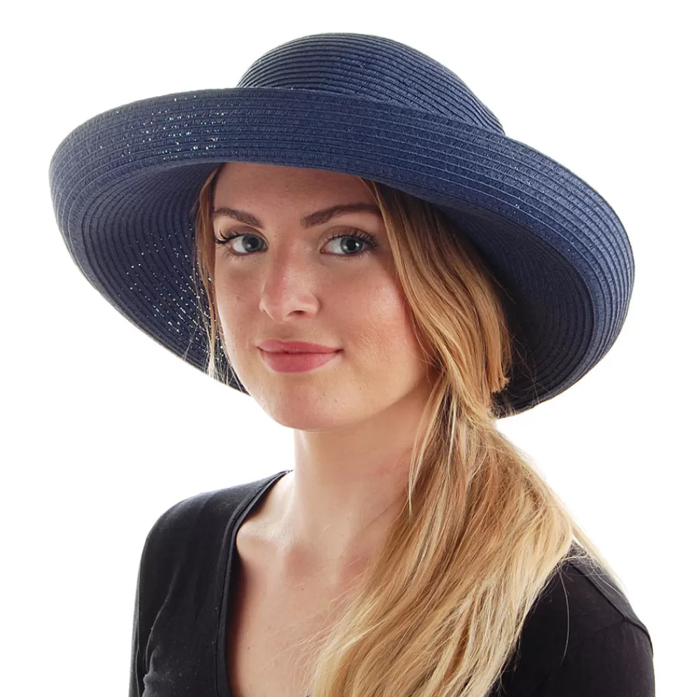 Chapeaux Été | Chapeaux De Paille^sur la tête Chapeau Été Pliable Traveller bleu marine SUR LA TÊTE