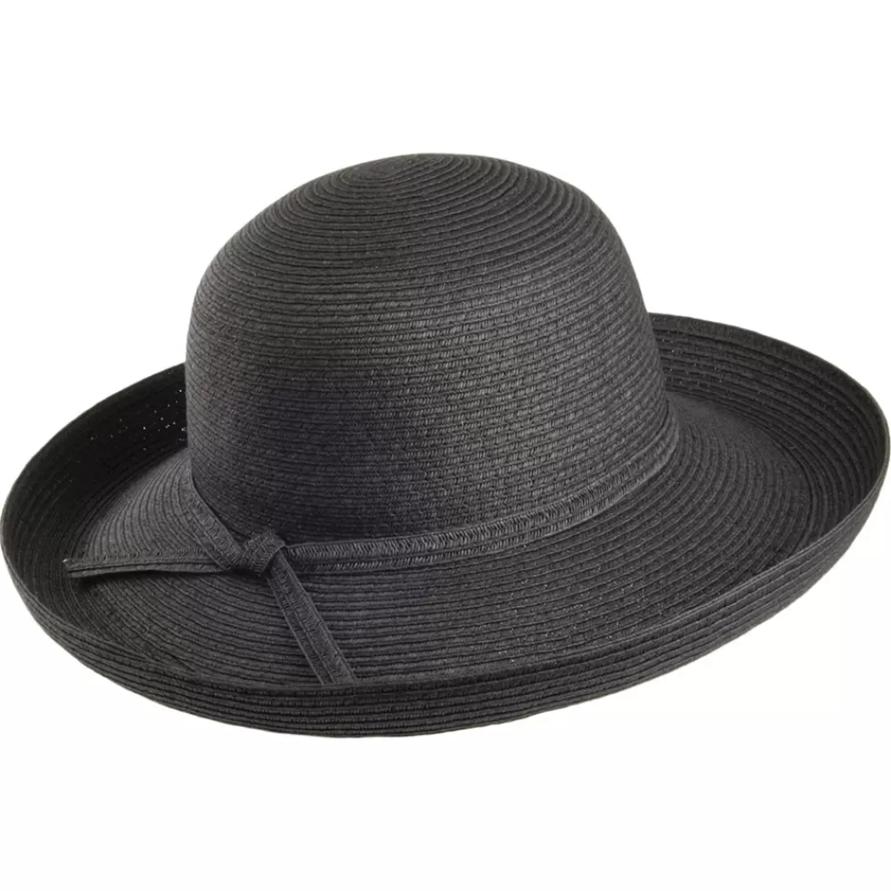 Chapeaux Été | Chapeaux De Paille^sur la tête Chapeau Été Pliable Traveller noir SUR LA TÊTE