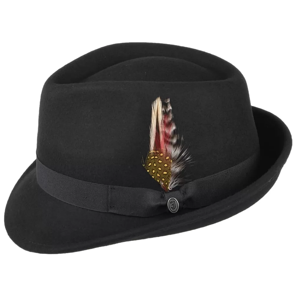 Chapeaux Trilby | Chapeaux Fedora^Jaxon & James Chapeau Trilby Detroit noir JAXON & JAMES