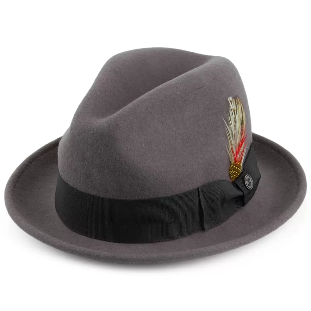 Chapeaux Trilby | Chapeaux Fedora^Jaxon & James Chapeau Trilby Déformable Blues gris JAXON & JAMES