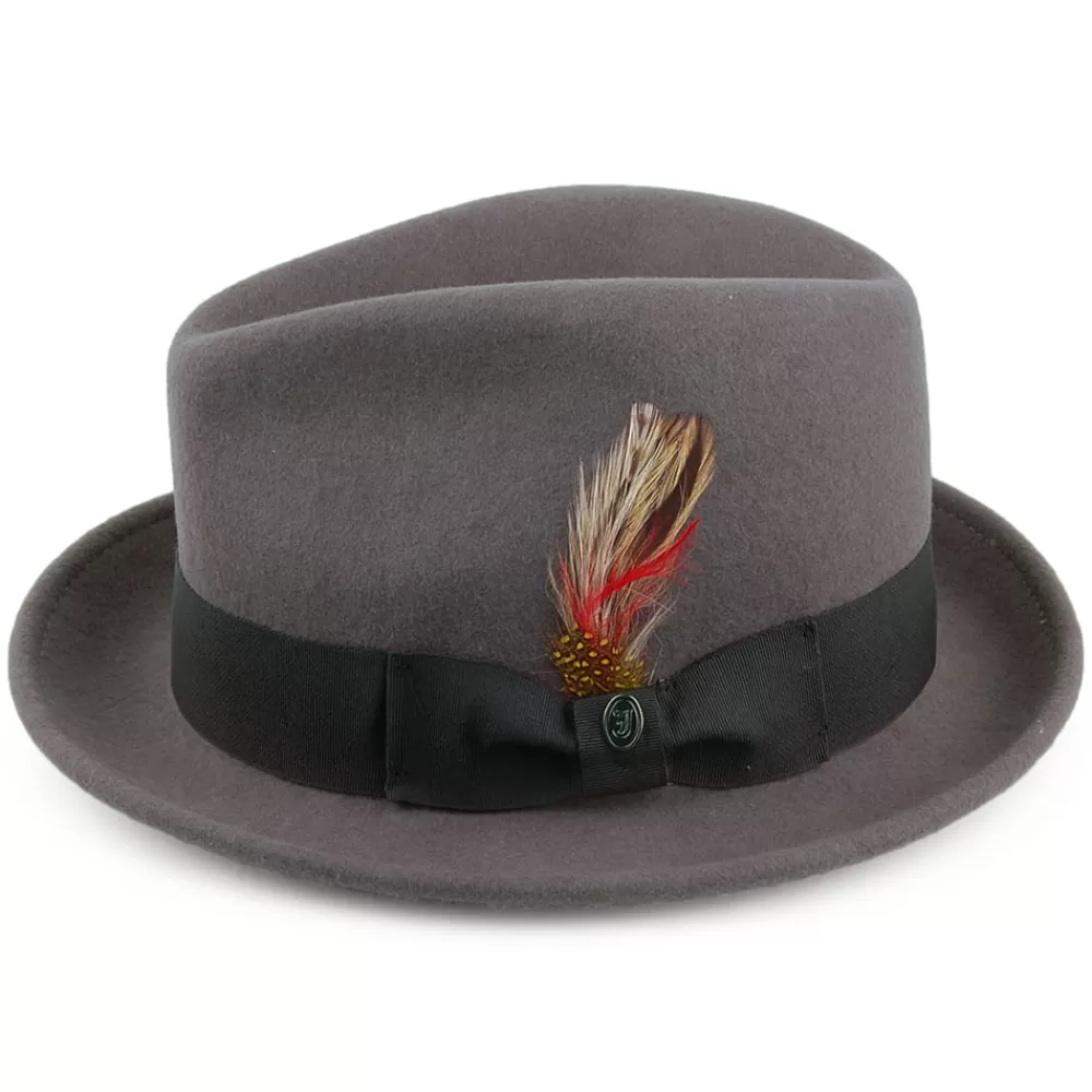 Chapeaux Trilby | Chapeaux Fedora^Jaxon & James Chapeau Trilby Déformable Blues gris JAXON & JAMES