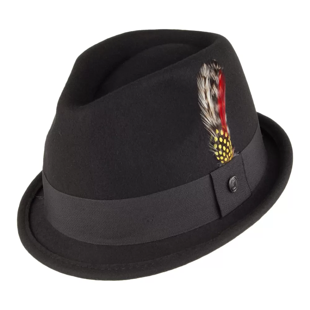 Chapeaux Trilby | Chapeaux Fedora^Jaxon & James Chapeau Trilby Déformable Dekker noir JAXON & JAMES