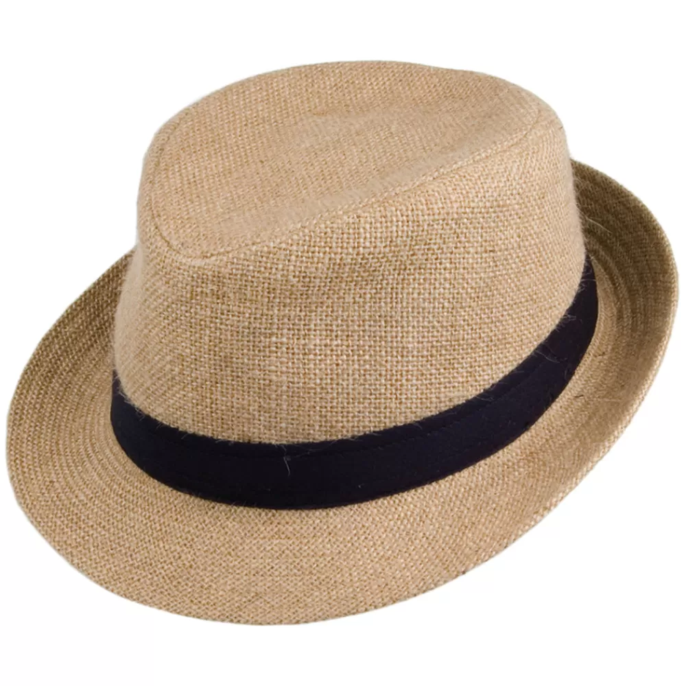 Chapeaux Fedora | Chapeaux Trilby^Jaxon & James Chapeau Trilby en Jute beige sable JAXON & JAMES