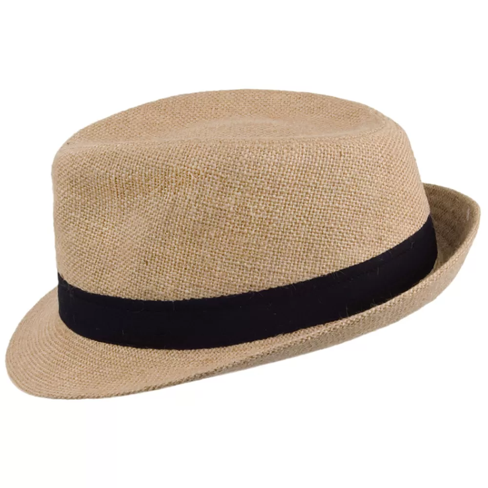 Chapeaux Fedora | Chapeaux Trilby^Jaxon & James Chapeau Trilby en Jute beige sable JAXON & JAMES
