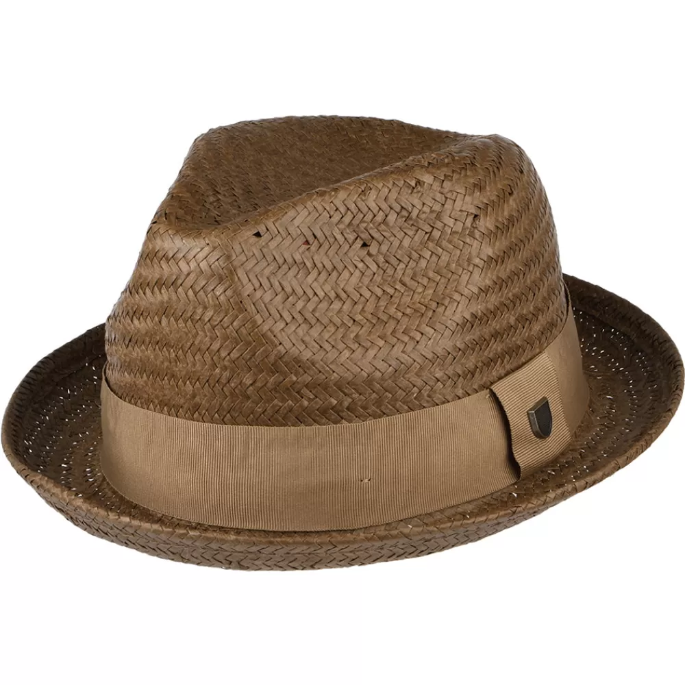 Chapeaux Fedora | Chapeaux Trilby^Brixton Chapeau Trilby en Paille Castor toffee-bronze