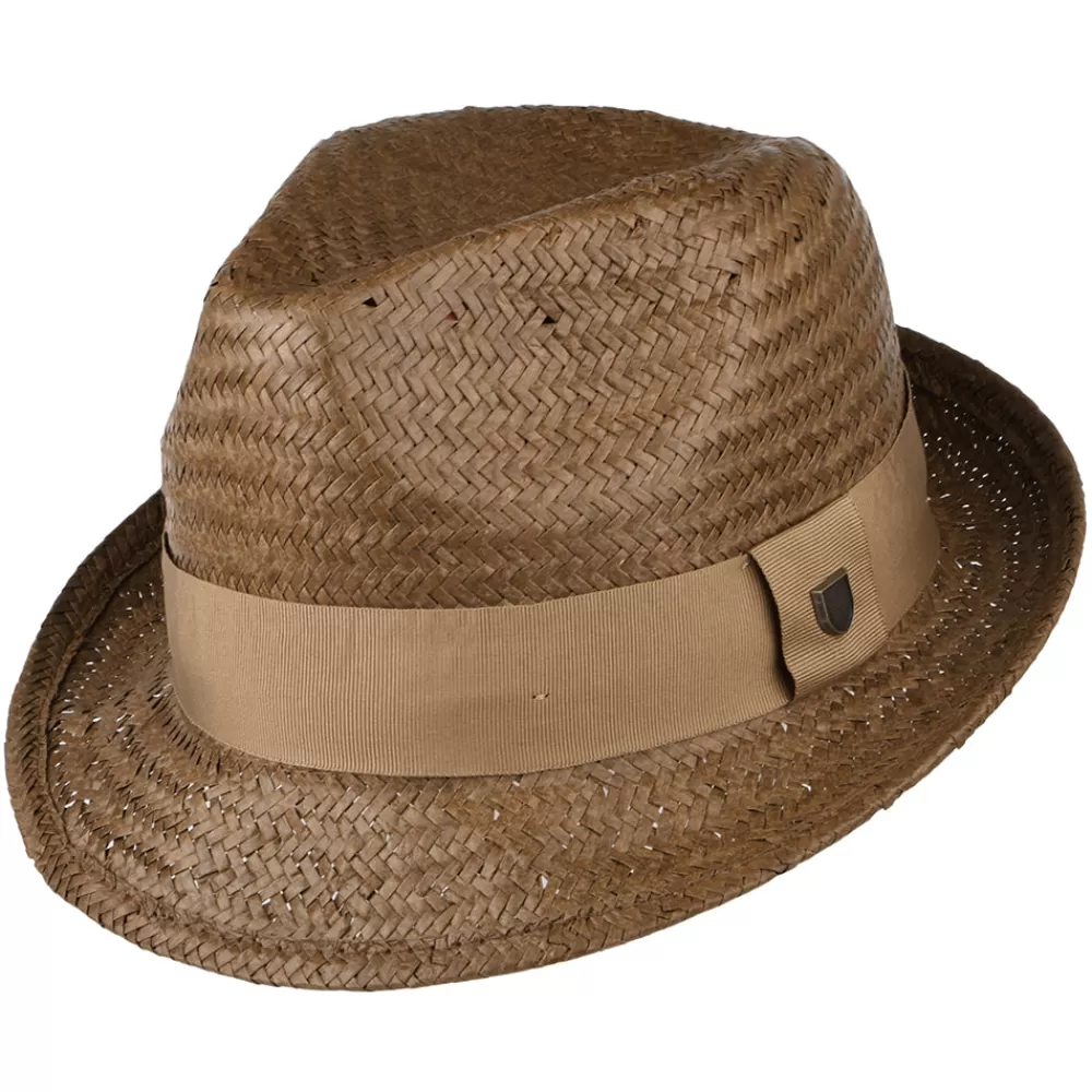 Chapeaux Fedora | Chapeaux Trilby^Brixton Chapeau Trilby en Paille Castor toffee-bronze