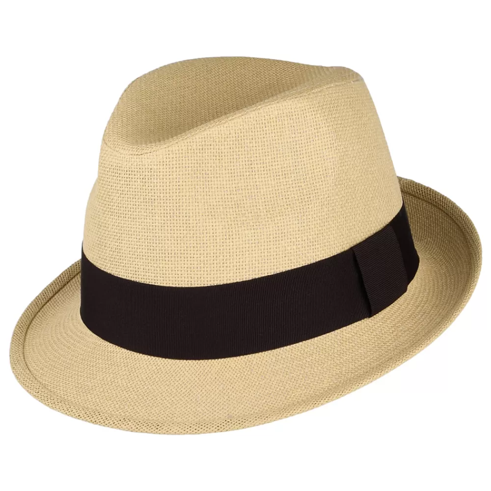 Chapeaux Trilby | Chapeaux Fedora^Failsworth Chapeau Trilby en Paille Toyo beige sable