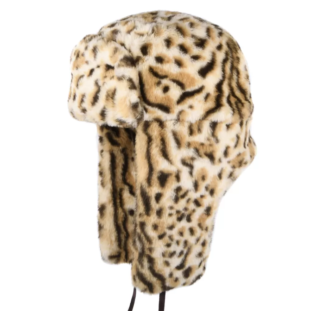 Fausse Fourrure | Chapeaux Hiver^Kangol Chapka en Fausse Fourrure léopard des neiges
