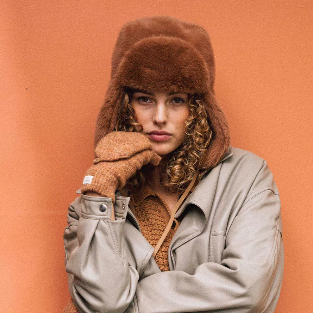 Fausse Fourrure | Chapeaux Hiver^Barts Chapka en Fausse Fourrure Lucerne Bomber marron
