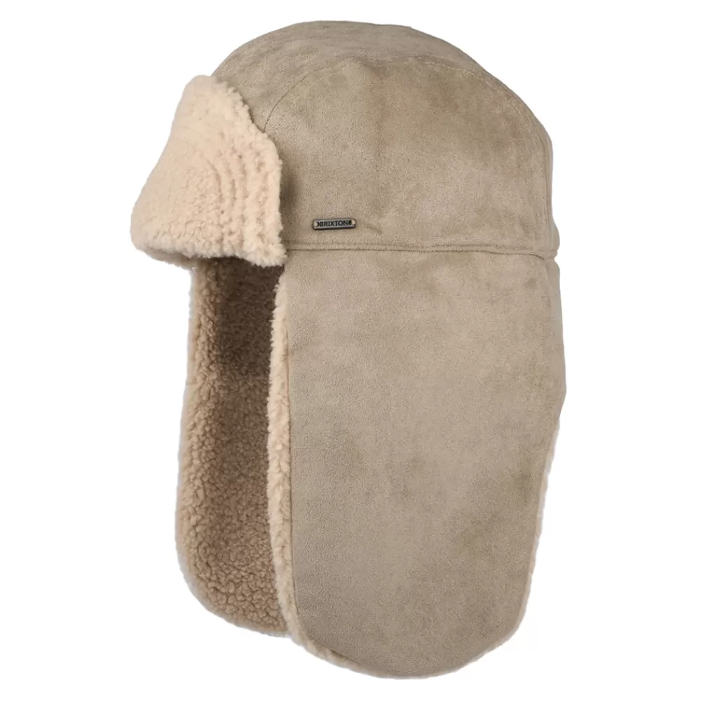Chapeaux Hiver^Brixton Chapka en Imitation Peau de Mouton Reserve sable