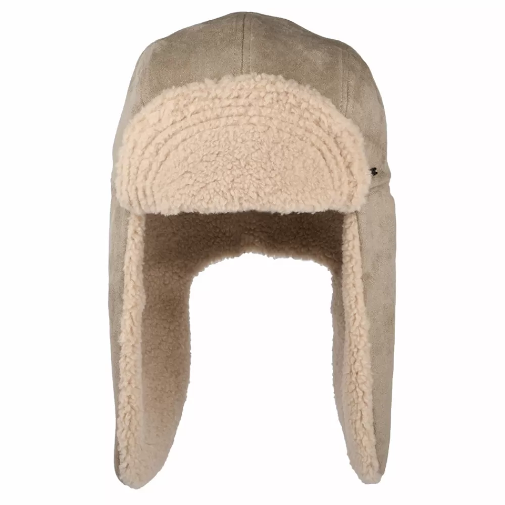 Chapeaux Hiver^Brixton Chapka en Imitation Peau de Mouton Reserve sable