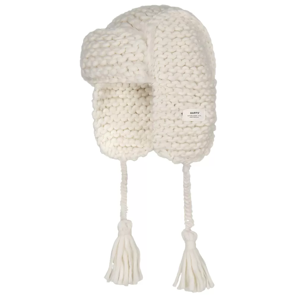 Chapeaux Hiver^Barts Chapka Tricotée Main Brubru crème