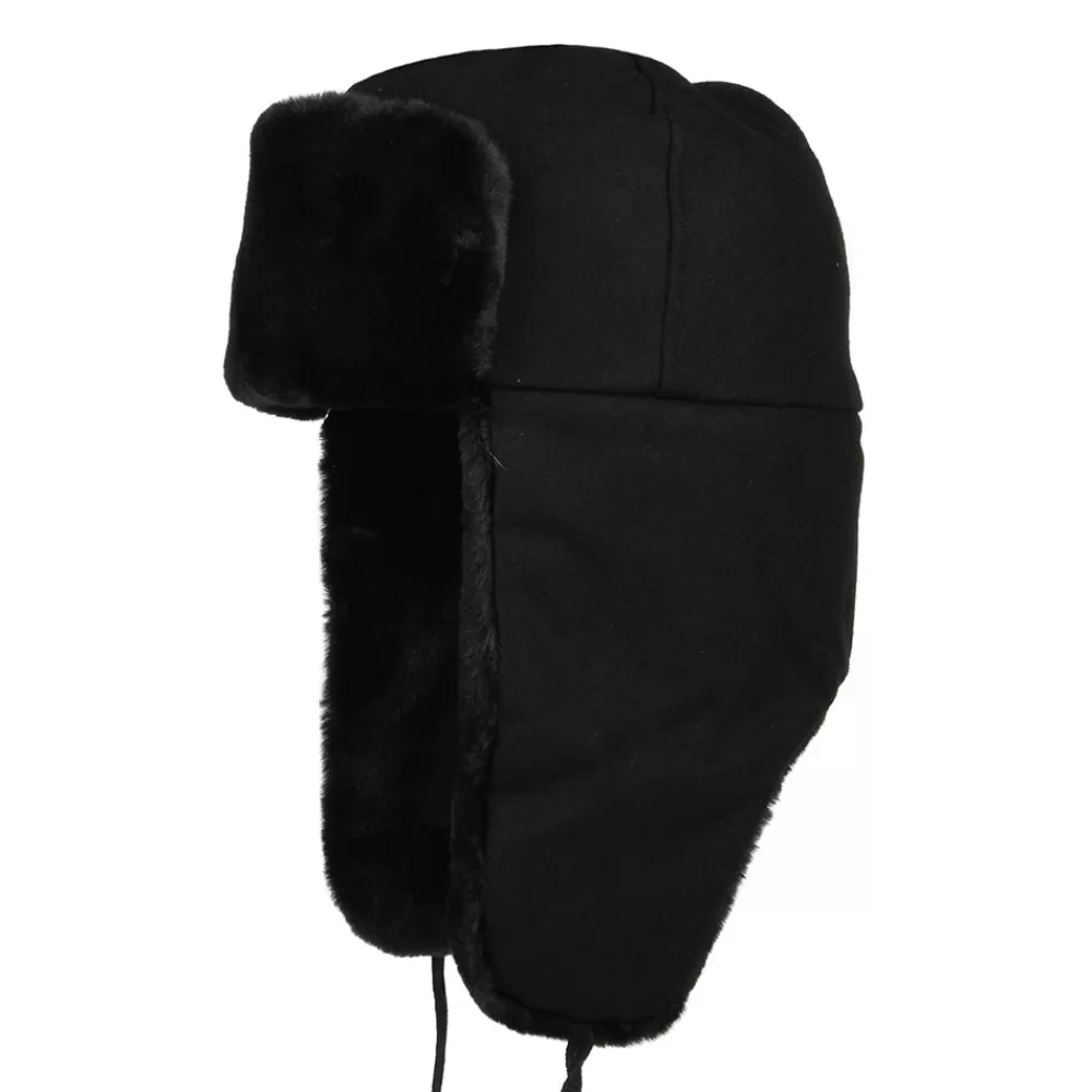 Fausse Fourrure | Chapeaux Hiver^Kangol Chapka Ushanka noir
