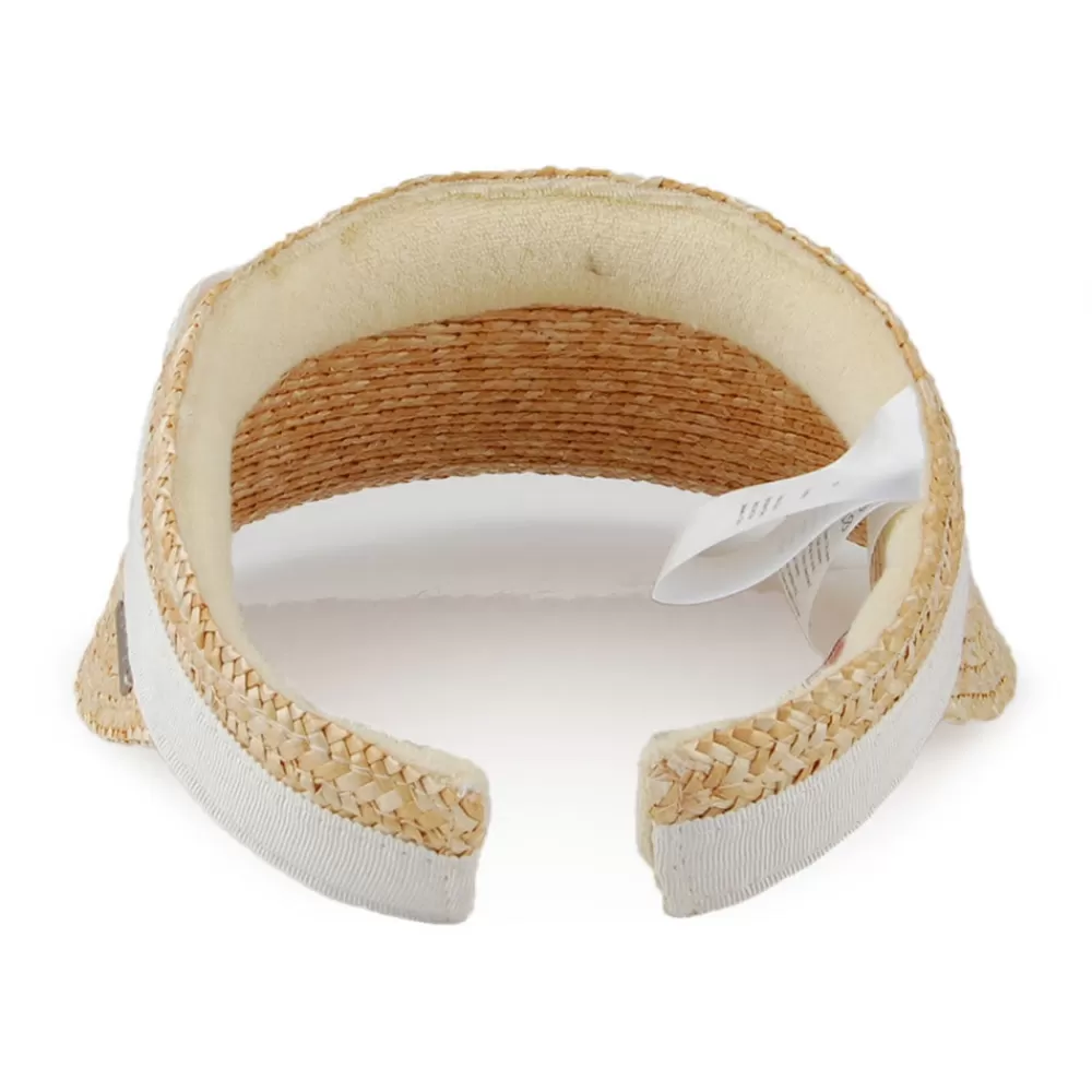 Chapeaux Été | Chapeaux De Paille^Betmar Visière Été Dunewood naturel-blanc