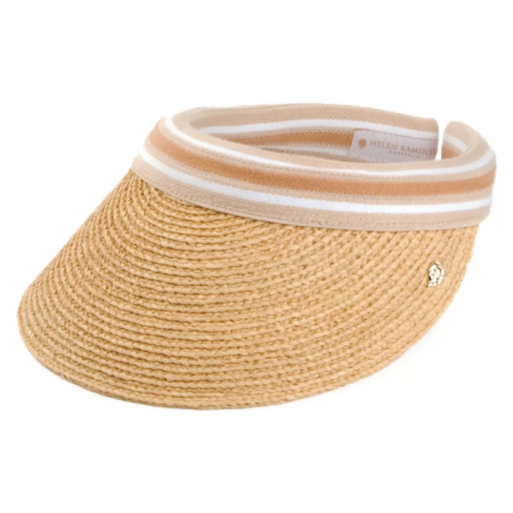 Chapeaux Été | Chapeaux De Paille^Helen Kaminski Visière Été en Paille Raphia Marina naturel
